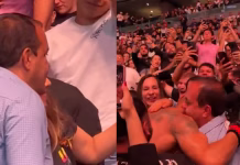 Captan a Cuauhtémoc Blanco disfrutando en plena función de la UFC en Arena CDMX