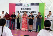 Realizan fogueo de taekwondo en Landa de Matamoros con participación regional