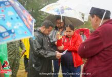 Evacuan a familias ante riesgo por lluvias en La Florida, Arroyo Seco