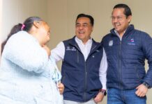 Chepe Guerrero y Luis Nava supervisan beneficios del programa “Cuarto Prefabricado” en Corregidora
