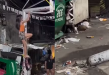 Video viral: joven cae al intentar bailar sobre aro de básquet durante fiesta en Filipinas